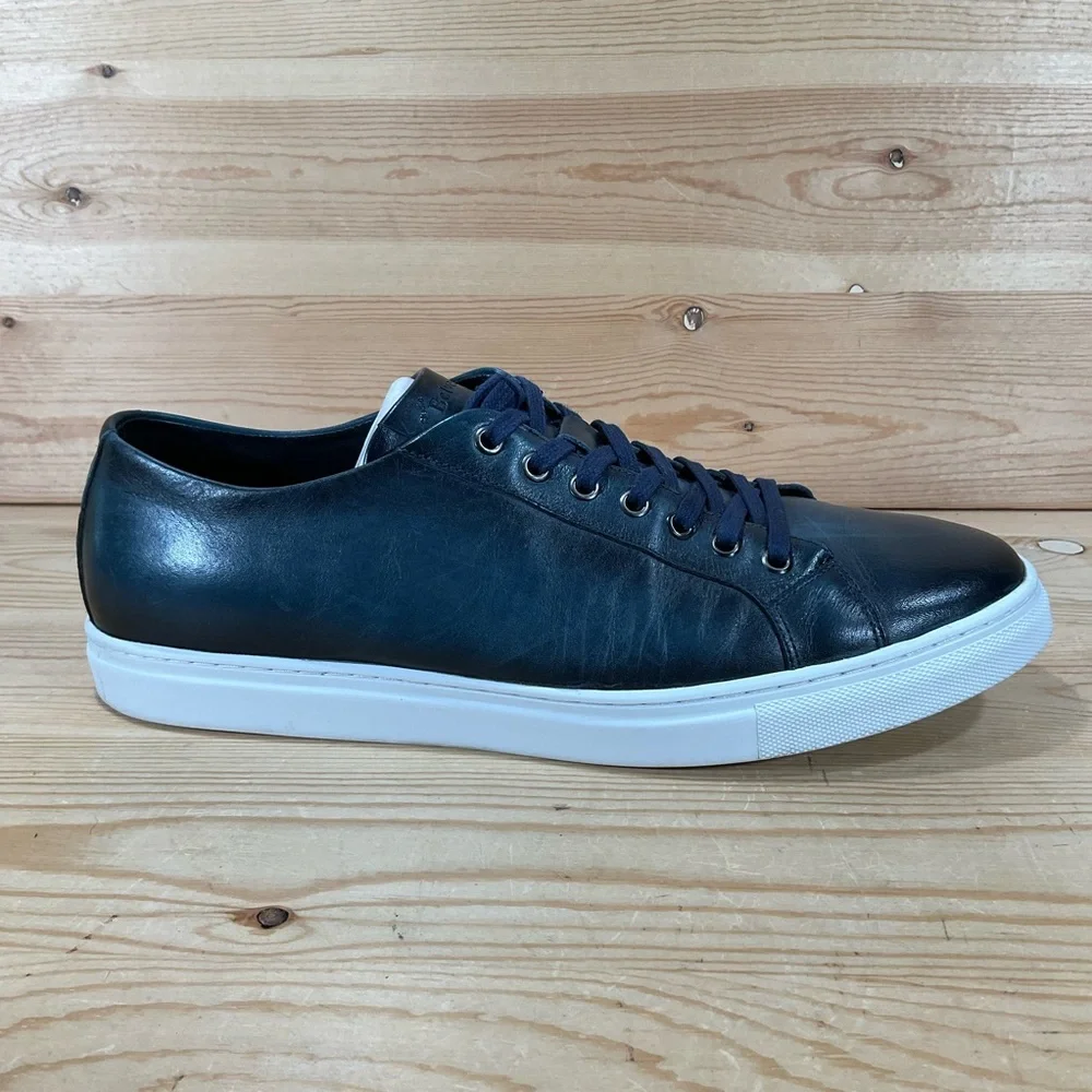 Belvedere Studio James Sneakers Size Men’s 10.5 D Blue White Leather